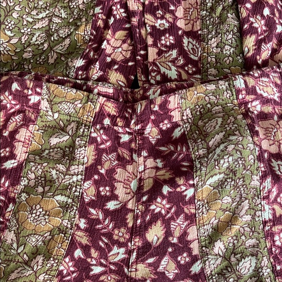 FP Movement by Free People Bali Sultry Boho Flare Pants Floral/Rust - Size Small - Picture 6 of 6
